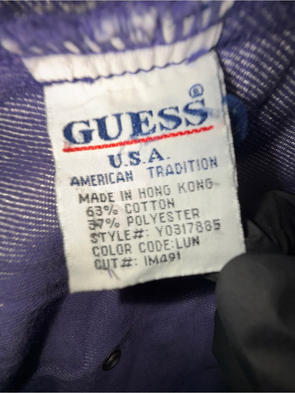 Guess USA Purple denim custom by Marion G Nuernberg - Picture 11 of 15